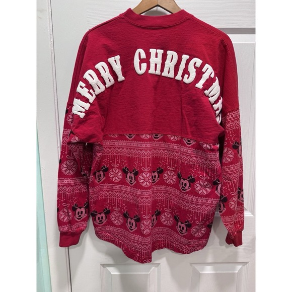 Disney Other - Disney Spirit Jersey Shirt Mens Small Red Merry Christmas Mickey Ornament